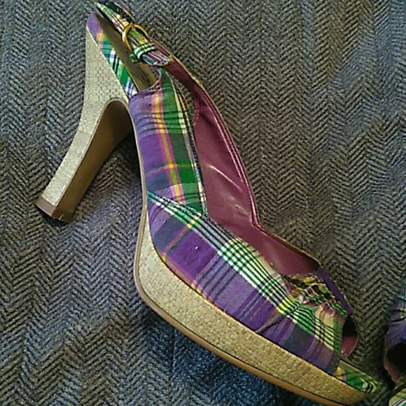 Candies plaid heels - Picture 2 of 3